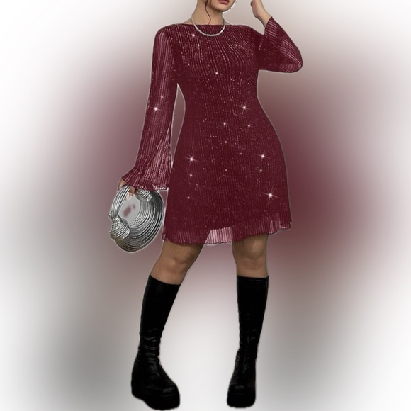 ❤️🪩 PLUS Sequin Dress 🪩❤️ - Picture 8 of 8